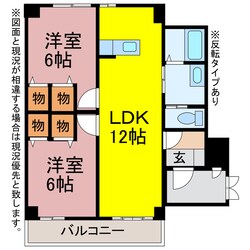 モン・アンジュの物件間取画像